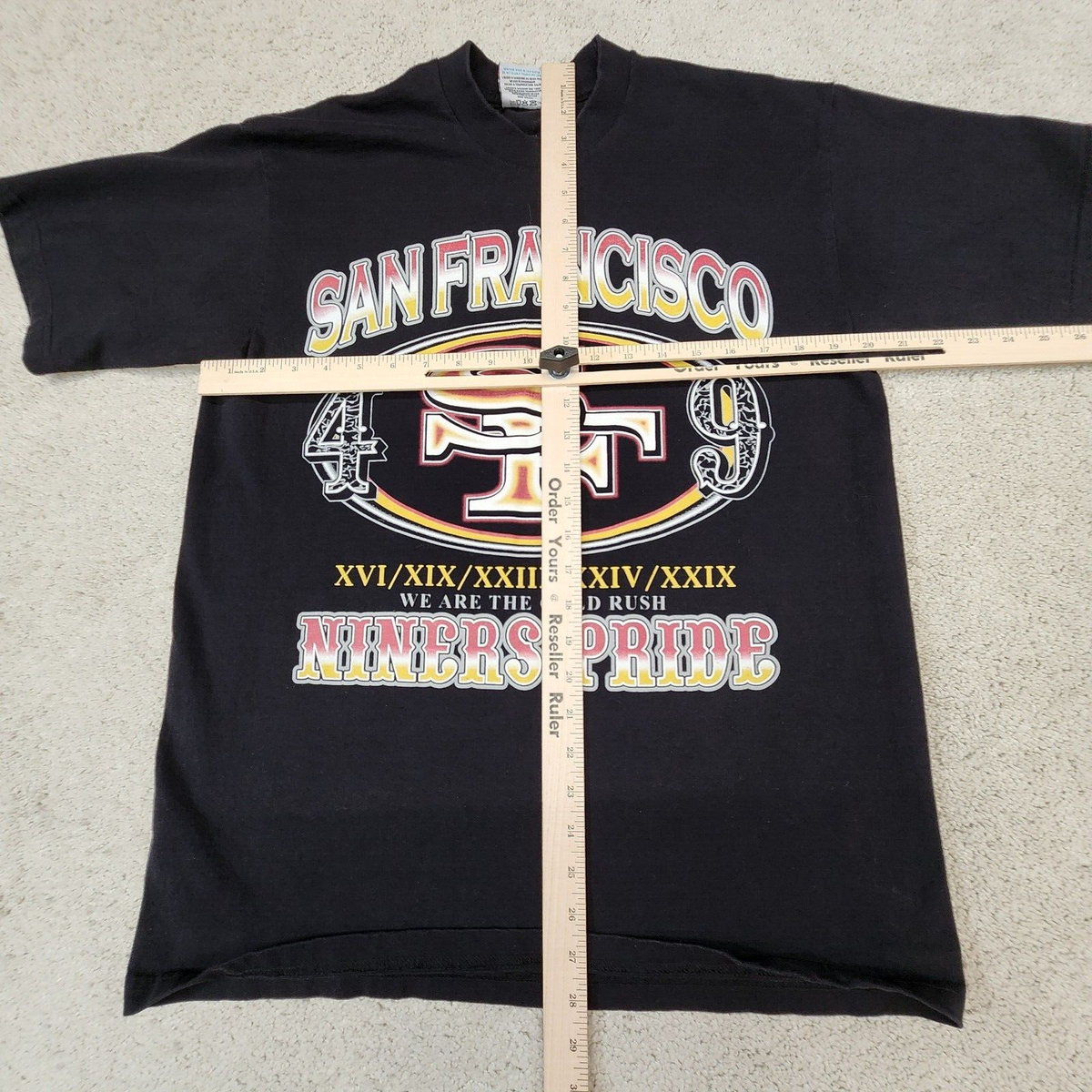 Pro Club Vintage San Francisco 49ers Empire Mens Heavyweight Large
