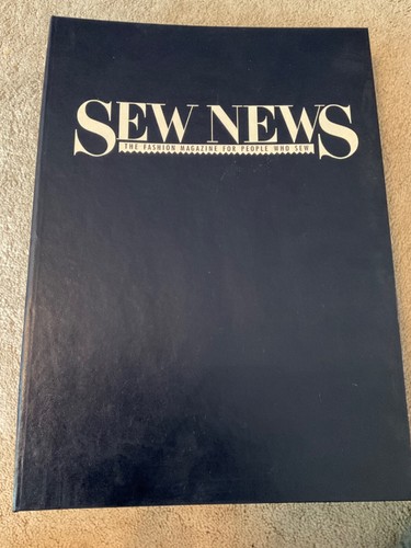 1991 Sew News The Fashion Magazine Full Year of Books in Navy Sturdy Binder - Photo 1/6