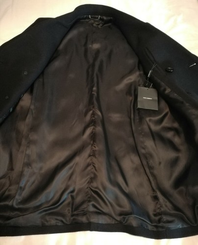 Dolce & Gabbana Double Breasted Mid Coat Black Size Medium uk 40 eu 50 RRP £1450 - Picture 7 of 12