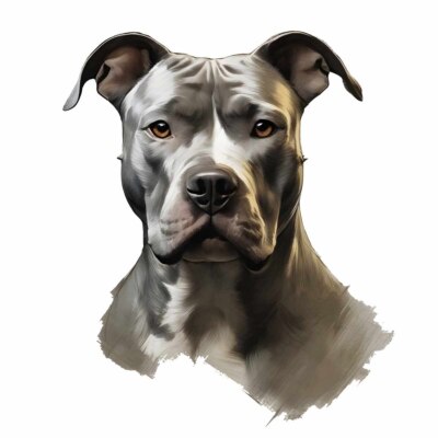 Designer Aufkleber / Sticker Autoaufkleber XL  American Staffordshire Terrier 08