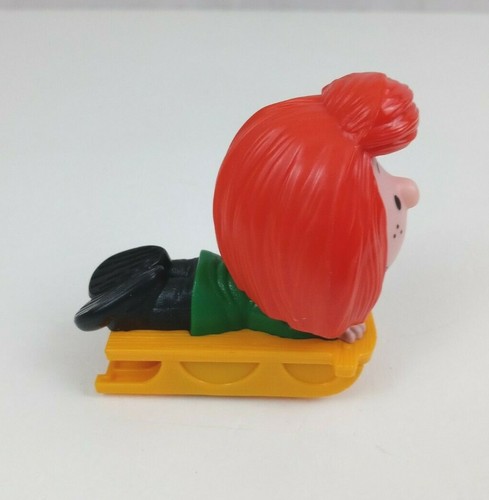 2015 The Peanuts Movie #8 Peppermint Patty On Sled Pull Back McDoanld's Toy - Picture 2 of 6