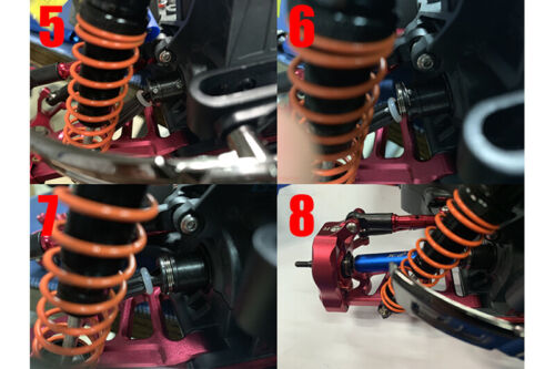 GPM Steel+Alu Front/Rear CVD Drive Shaft AR310864For ARRMA 1/10 Big Rock Vorteks - Picture 3 of 13