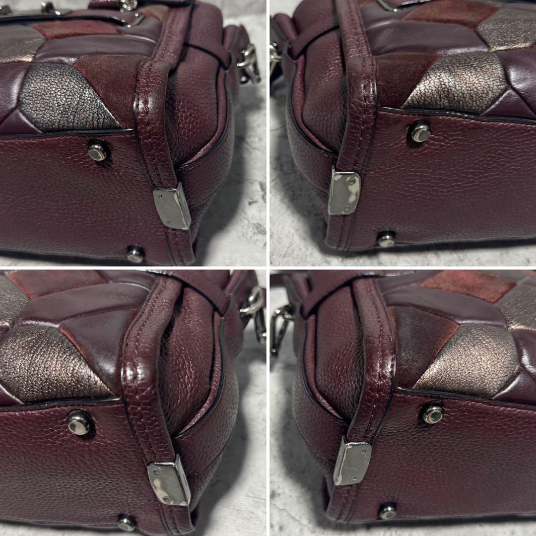 Coach Swagger Patchwork Shoulder Bag 9a - image 9