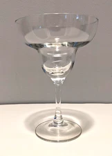 Set of 10 Clear Glass Margarita Glasses