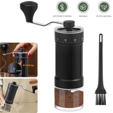Manual Coffee Bean Grinder Hand Mill 30-Grade Adjustable Ceramic Burr Grinders