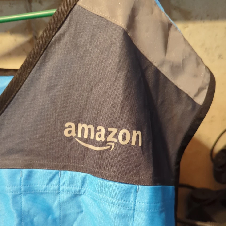 Amazon Luly Yang Safety Reflective Uniform Driver Blue Vest Adult Size 4XL / 5XL - Image 2 of 4