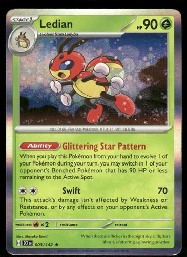 Ledian 3/142 - Stellar Crown - Holo Rare NM