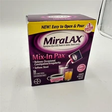 MiraLAX Single Dose Sachets - 10 Count expiration date 12/26