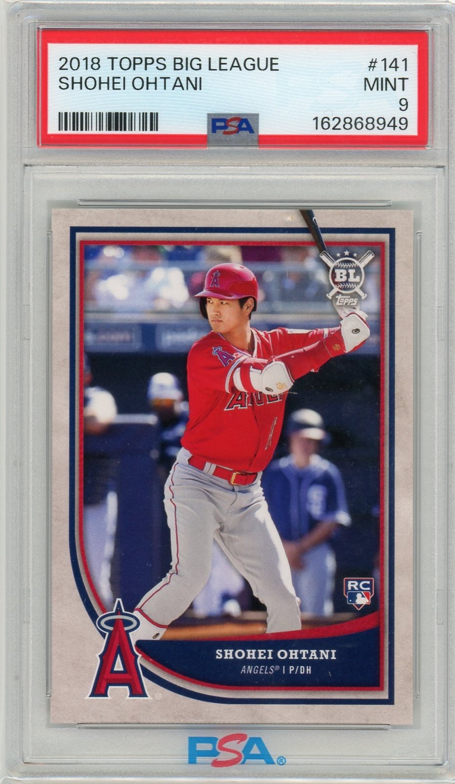2018 Topps Big League - Shohei Ohtani #141 (RC) PSA 9