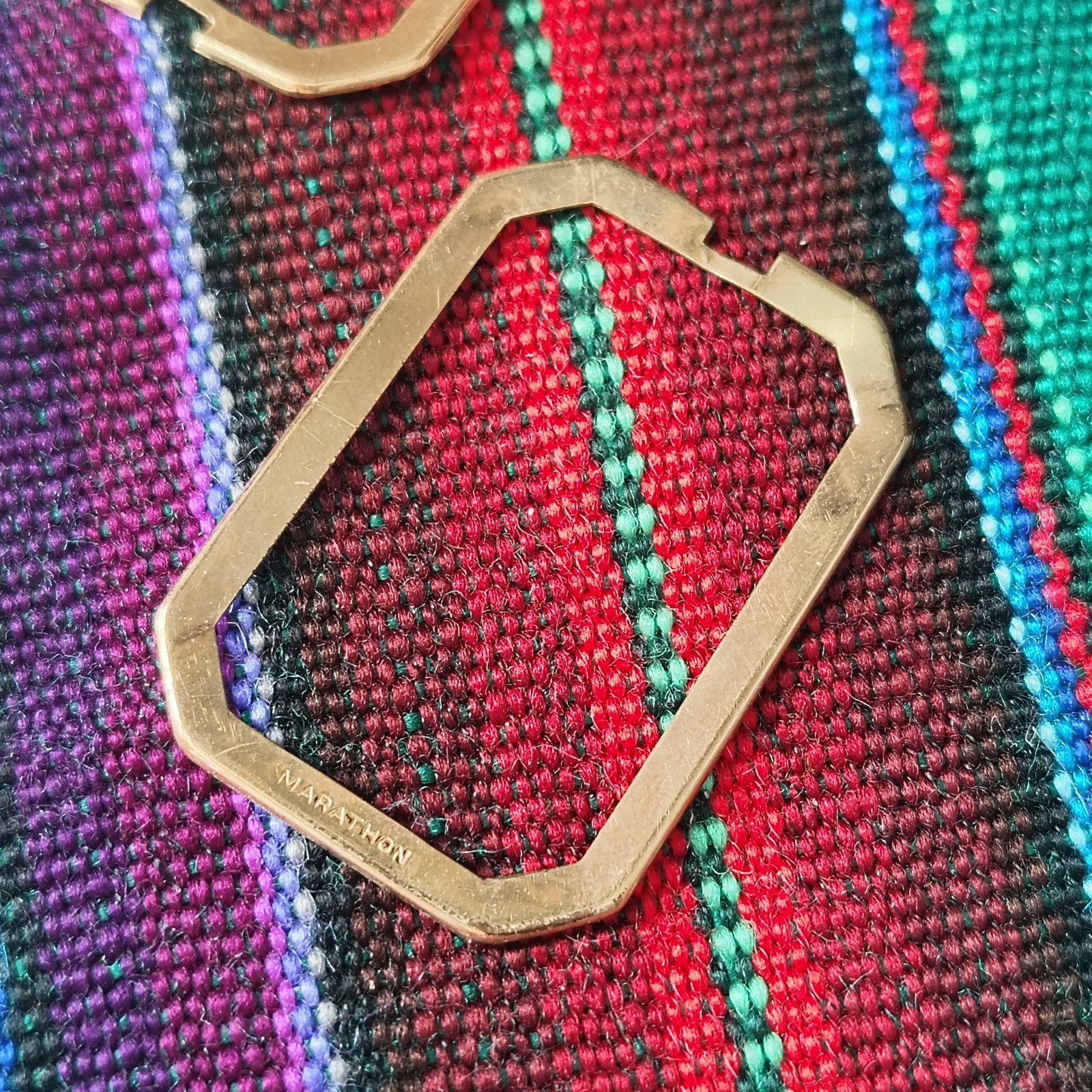 Marathon AWH Gold Colored Rectangular Monogram Ph… - image 10