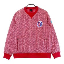 Size: 3 CPG GOLF Heated Padded Snead Blouson Geometric Pattern Red Used STST-0