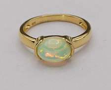 OPAL RING GR 20(CA63)925/-STERLING  SILBER 8,0x10,0 mm oval Cabochonform
