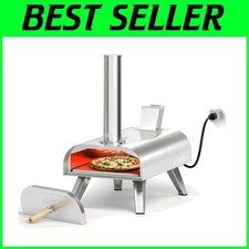 Dual Fuel Pizza Oven 12" High-Temp 1000°F