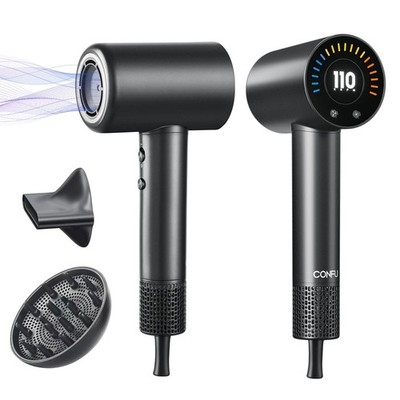 Hair Dryer, 110000 RPM Fast Drying Blow Dryer with Magnetic Diffuser and Conc...