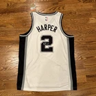 2025 Dylan Harper Autographed San Antonio Spurs Basketball Jersey RUTGERS #2
