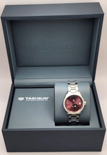 TAG Heuer Carrera WAR2418BA0776 Automatic Maroon Women's DIAMOND Bezel Watch