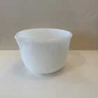 Vintage Sunbeam Glasbake 20CJ White Milk Glass Mixing Bowl Pour Spout