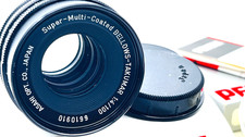 Takumar Super-Multi-Coated Bellows Lens 100mm f4 , 2 caps, orig. UV Filter, M42