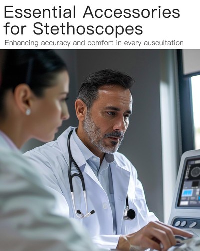Juego de accesorios de repuesto de estetoscopio para EKO CORE 500™ digital negro - Imagen 5 de 5