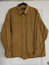 jesse james industrial workwear Button Up Shirt Men's 2XL Long Sleeve Pockets