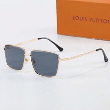 LV Super Vision Metal Square Sunglasses For Men