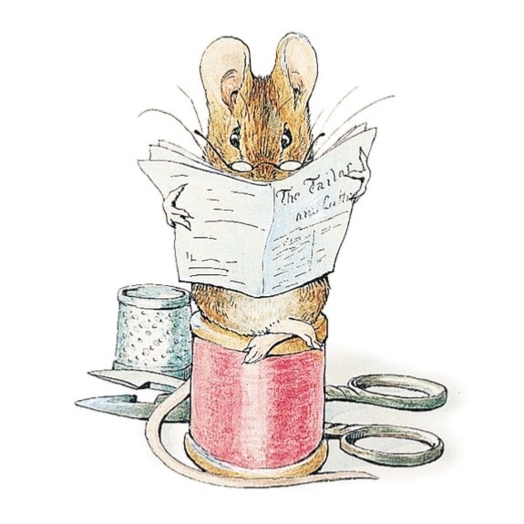 Tailor of Gloucester - Blank Greeting / Birthday Card Beatrix Potter Mouse Mice