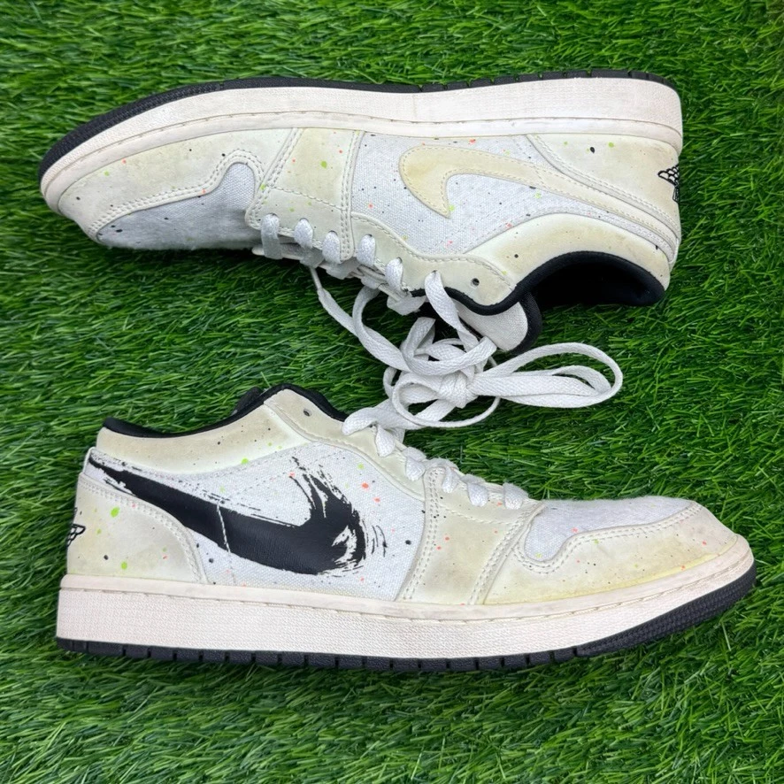 Jordan 1 Low Brushstroke Swoosh - Paint Splatter for Sale  display picture 1