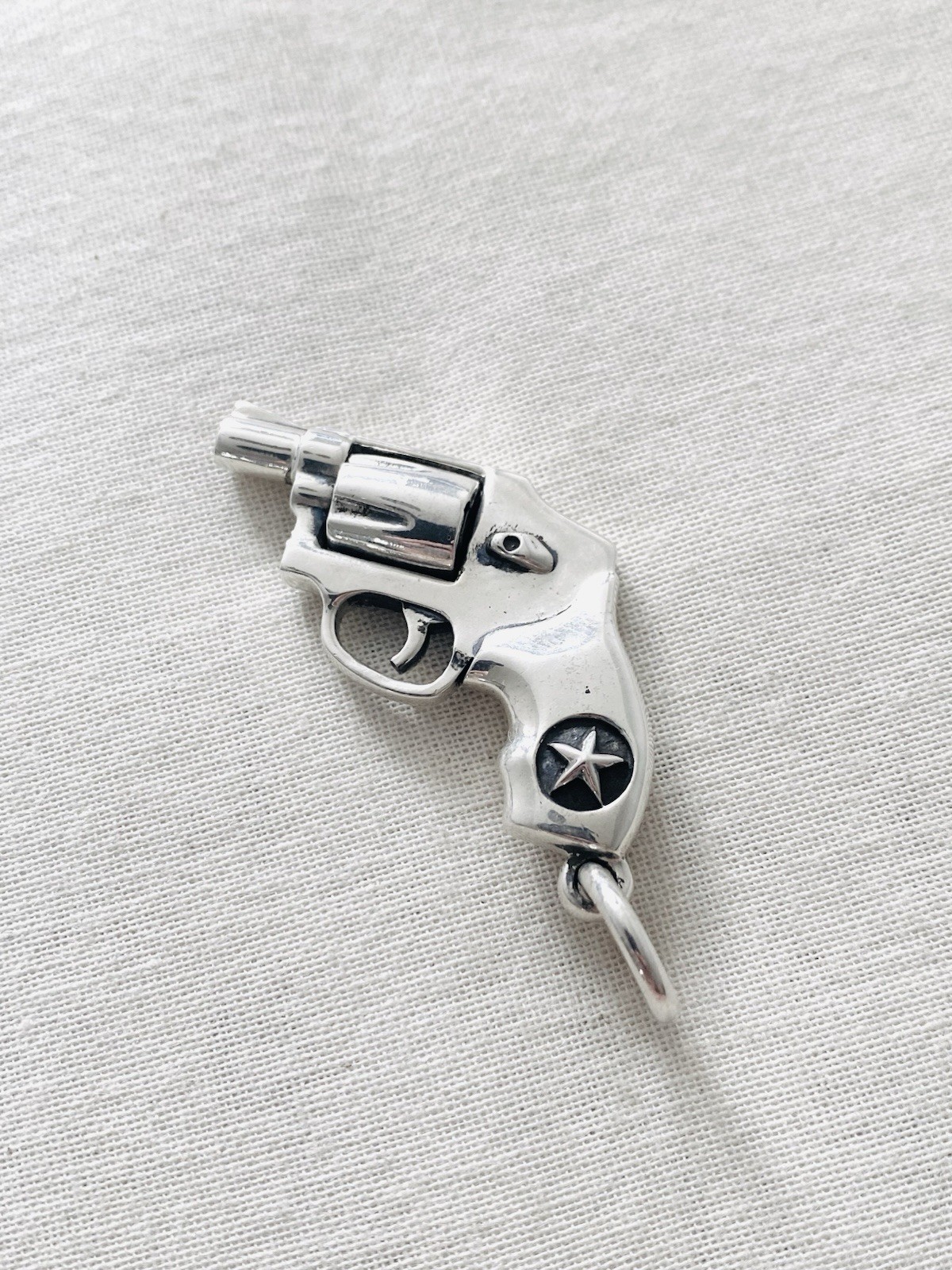 King Baby Studio 925 Silver Small Revolver Pendant