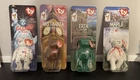 Rare Mcdonald’s TY Beanie Babies VTG 1999 International Bears Complete Set Of 4