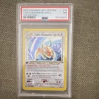 2002 Pokemon Neo Destiny 1st Edition Light Dragonite Holo 14/105 PSA 7