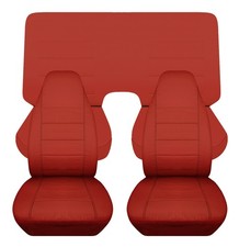 Front And Rear Car Seat Covers Fits 1967 To 2002 Pontiac Firebird Redmaroon