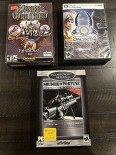 Warcraft III Sacred 2 Soldier of Fortune PC 3 Game Lot