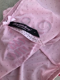 Womens Victorias Secret Sexy Little Things Kiss Me All Over Panties Size L NWOT