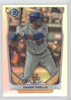 2014 Bowman Prospects Chrome Refractor 335/500 Cesar Puello #BCP34 2d7