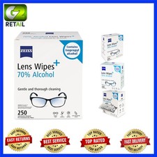 Gentle  Effective 70 Alcohol Lens Wipes - 250 Unscented Wipes for All Lenses