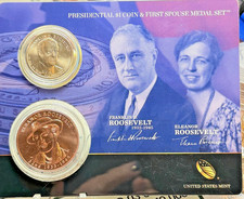 2014 Franklin & Eleanor Roosevelt $1 Presidential and First Spouse Medal Set