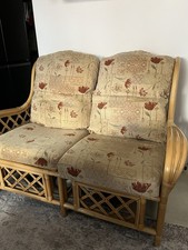 Cane Conservatory Furniture --2-Seater Sofa with Cushions