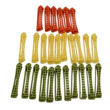 Vintage TONI 3" Hard Plastic Wave Perm Curlers Rollers Rods Pieces Lot 27 Pieces