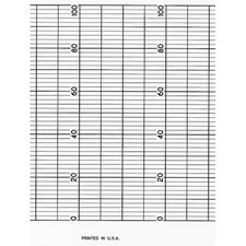 GRAPHIC CONTROLS CLH GD204552 Strip Chart, Fanfold, Range 0 to 100, 52 Ft