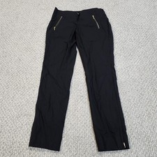 The Limited Dress Pants Ankle Black Women's with Gold Zipper Pockets Sz 0 NWT