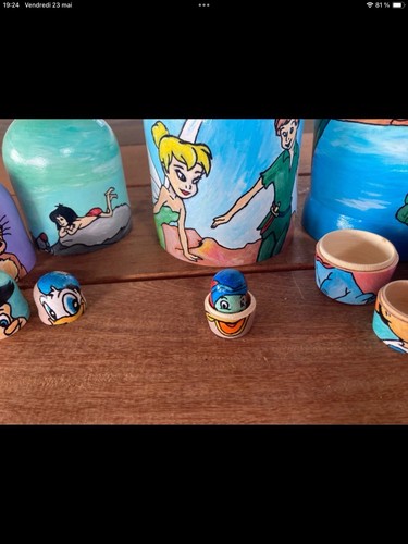 Matriochkas Poupees Russes Disney 10 Poupees Originales - Imagen 15 de 19