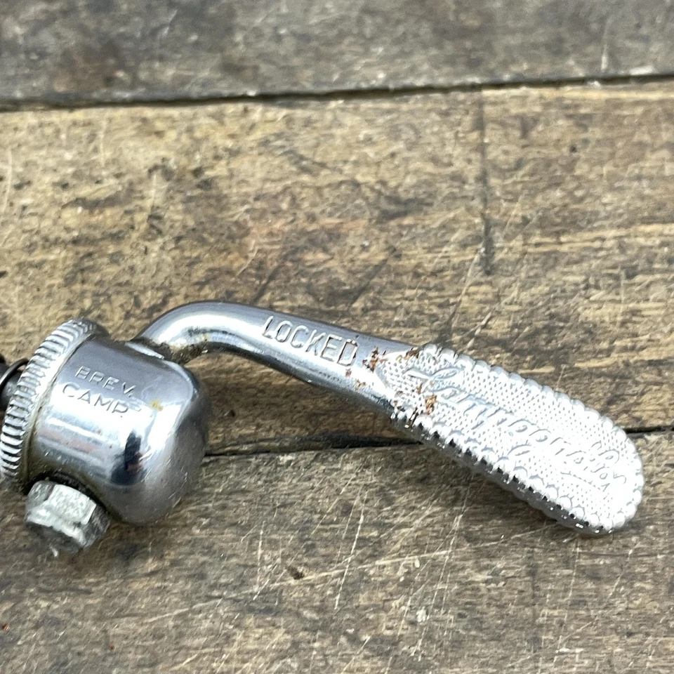 Pincho de rueda trasera Campagnolo vintage eje titanio Santana tándem 160 mm largo Ti Foto 2 de 4