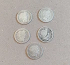 US Coins Liberty Head Dimes. 2-1905 and 3-1906. 5 total coins