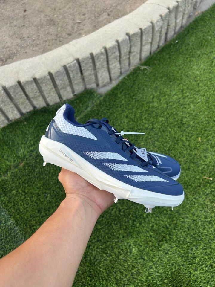 adidas Men's Adizero Electric TPU Baseball Sneaker Cleats Size 6.5 Men’s Navy - Image 2 of 4