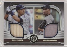 2022 Topps Tribute Dual Relics 2 Player /199 Derek Jeter Mariano Rivera HOF 0r5l