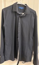 Nice Performance Vince Camuto Gray Desgin Men's Dress Shirt