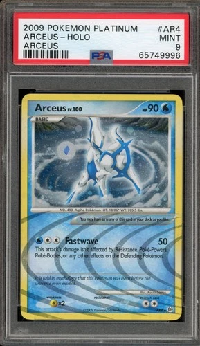 Pokemon Arceus Platinum Arceus Holo Rare #AR4 PSA 9 Mint