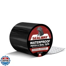 Black RV Roof Sealant Tape, 4" x 10' Waterproof Repair Seal Tape