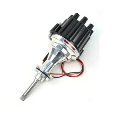 Pertronix Flame-Thrower Black Female Cap Distributor for Chrysler 273-360 Eng.