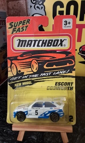 Vintage Matchbox MB52 Superfast Ford Escort Cosworth Rally - Sealed Card - 1993